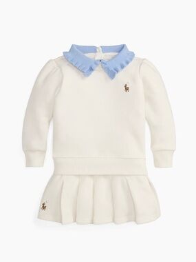Polo Ralph Lauren Baby Girls Terry Sweatshirt & Pleated Skort Set